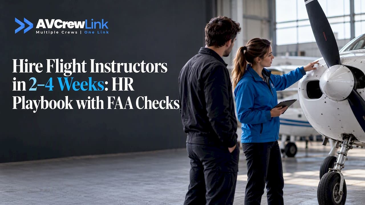 Hire Flight Instructors in 2–4 Weeks: HR Playbook with FAA Checks